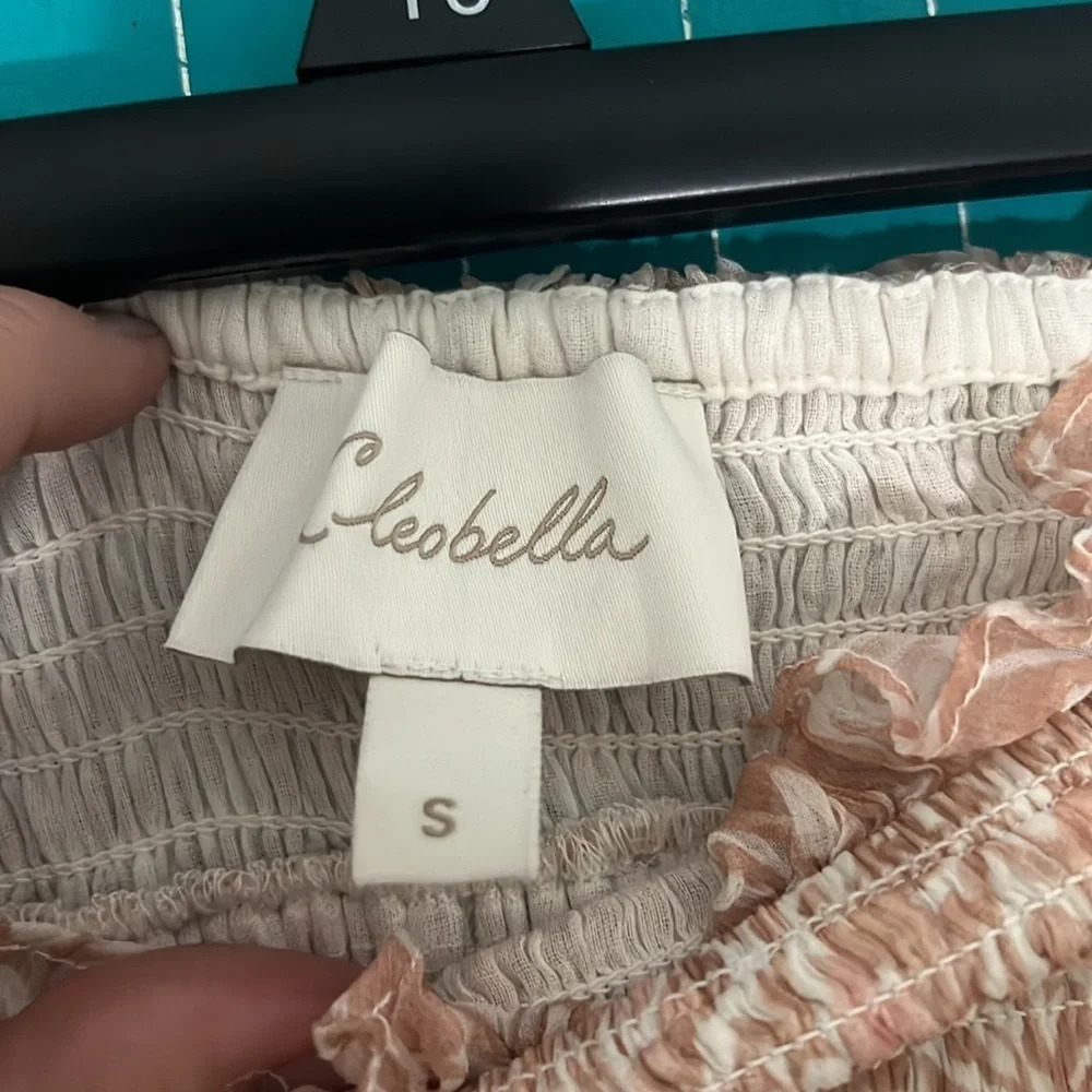 Cellobella Kenna Mini Skirt Desert Rose Ruffle Skirt Size Small - Picture 3 of 4